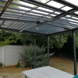 Aménagement de pergola avec fermeture loggia en PVC Lons